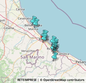 Mappa Via Marte, 47923 Rimini RN, Italia (8.73417)