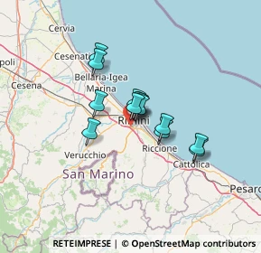 Mappa Via Marte, 47923 Rimini RN, Italia (8.61615)