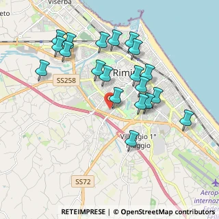 Mappa Via Marte, 47923 Rimini RN, Italia (1.98)