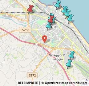 Mappa Via Marte, 47923 Rimini RN, Italia (2.48083)