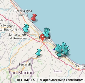 Mappa Via Marte, 47923 Rimini RN, Italia (6.05813)