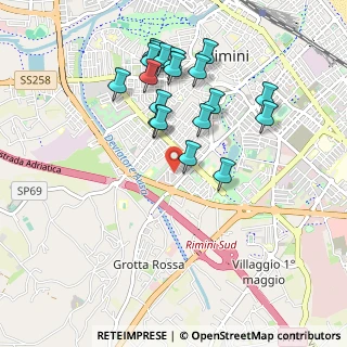 Mappa Via Marte, 47923 Rimini RN, Italia (0.975)