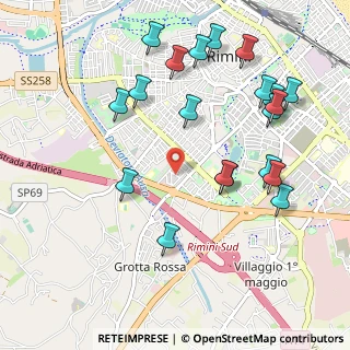 Mappa Via Marte, 47923 Rimini RN, Italia (1.17)