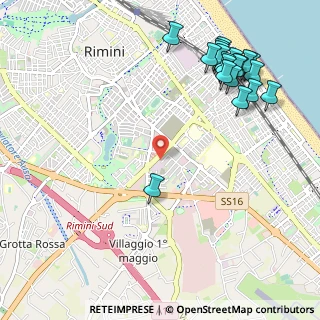 Mappa Via dei Gracchi, 47923 Rimini RN, Italia (1.369)