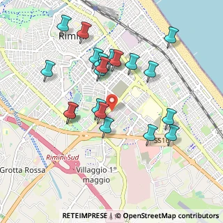 Mappa Via dei Gracchi, 47923 Rimini RN, Italia (0.953)