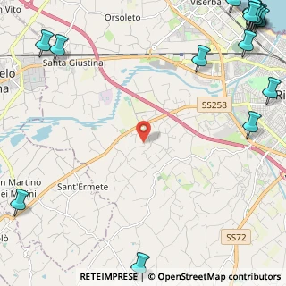 Mappa Via Montalbano, 47923 Rimini RN, Italia (4.394)