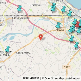 Mappa Via Montalbano, 47923 Rimini RN, Italia (3.854)