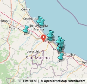 Mappa Via Montalbano, 47923 Rimini RN, Italia (11.23154)