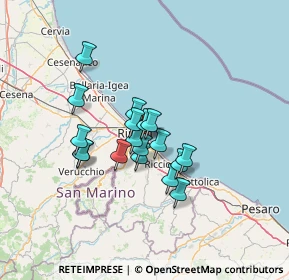 Mappa Via Sebastiano Satta, 47924 Rimini RN, Italia (9.80833)