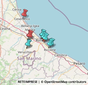 Mappa Via Guido Mazzoni, 47924 Rimini RN, Italia (8.28909)