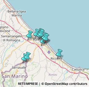 Mappa Via Gioacchino Belli, 47924 Rimini RN, Italia (4.22455)
