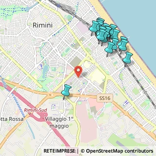 Mappa Via dei Partigiani, 47923 Rimini RN, Italia (1.233)
