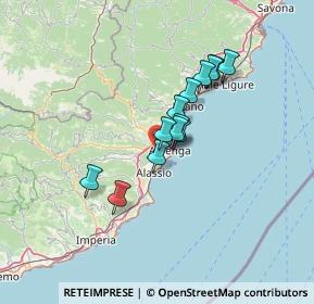 Mappa Via Treves, 17031 Albenga SV, Italia (9.83538)
