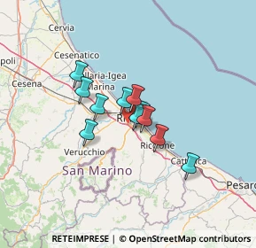 Mappa 47923 Rimini RN, Italia (8.50091)