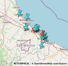 Mappa 47923 Rimini RN, Italia (8.98429)