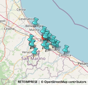 Mappa 47923 Rimini RN, Italia (7.6675)