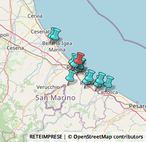 Mappa 47923 Rimini RN, Italia (7.78357)