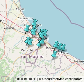 Mappa 47923 Rimini RN, Italia (8.79412)