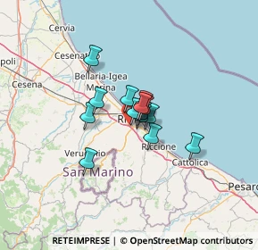 Mappa 47923 Rimini RN, Italia (7.03857)