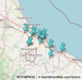Mappa 47923 Rimini RN, Italia (8.60417)