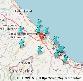 Mappa 47923 Rimini RN, Italia (6.92182)