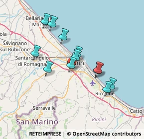 Mappa 47923 Rimini RN, Italia (6.30667)