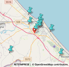 Mappa 47923 Rimini RN, Italia (3.34273)