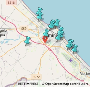 Mappa 47923 Rimini RN, Italia (3.25385)