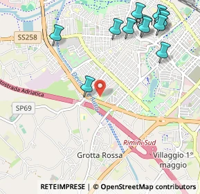 Mappa 47923 Rimini RN, Italia (1.39833)