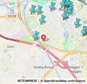 Mappa 47923 Rimini RN, Italia (1.48375)