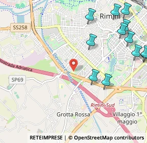 Mappa 47923 Rimini RN, Italia (1.45667)