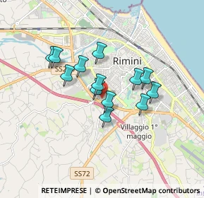 Mappa 47923 Rimini RN, Italia (1.34462)