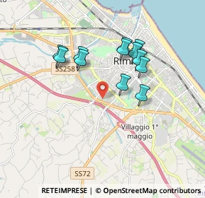 Mappa 47923 Rimini RN, Italia (1.62333)