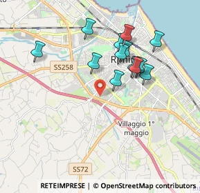 Mappa 47923 Rimini RN, Italia (1.74615)