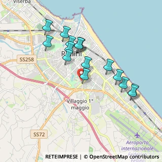 Mappa Via Lorenzo Mascheroni, 47923 Rimini RN, Italia (1.8075)