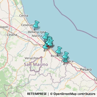 Mappa Via Lorenzo Mascheroni, 47923 Rimini RN, Italia (6.57091)