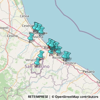 Mappa Via Lorenzo Mascheroni, 47923 Rimini RN, Italia (9.17063)