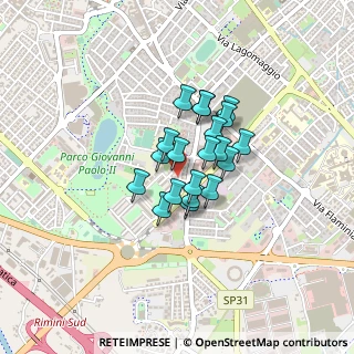 Mappa Via Lorenzo Mascheroni, 47923 Rimini RN, Italia (0.266)