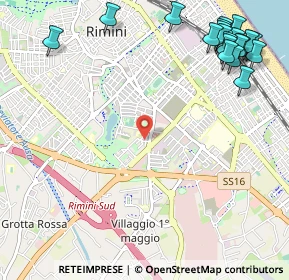Mappa Via Lorenzo Mascheroni, 47923 Rimini RN, Italia (1.5765)