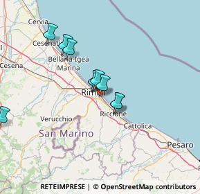 Mappa Via Sebastiano Satta, 47924 Rimini RN, Italia (16.15333)