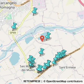 Mappa Via Savina, 47923 Rimini RN, Italia (1.354)