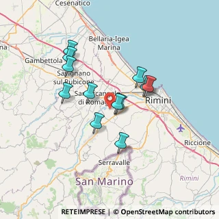 Mappa Via Savina, 47923 Rimini RN, Italia (5.9875)