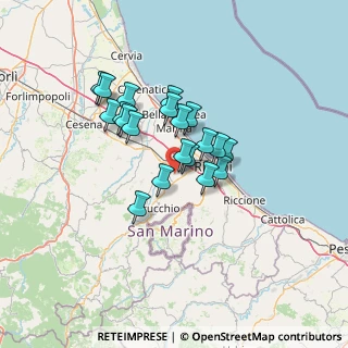 Mappa Via Savina, 47923 Rimini RN, Italia (10.356)