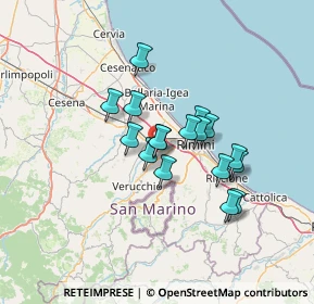 Mappa Via Savina, 47923 Rimini RN, Italia (10.17882)