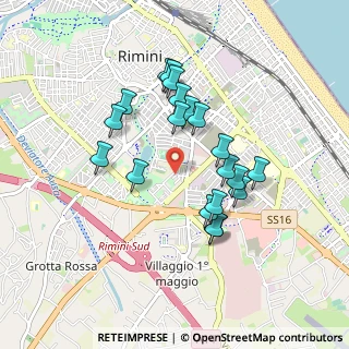 Mappa Via Giovanni Battista Casti, 47923 Rimini RN, Italia (0.806)