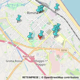 Mappa Via Giovanni Battista Casti, 47923 Rimini RN, Italia (1.08636)