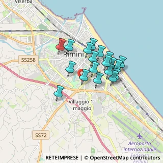 Mappa Via Giovanni Battista Casti, 47923 Rimini RN, Italia (1.35105)
