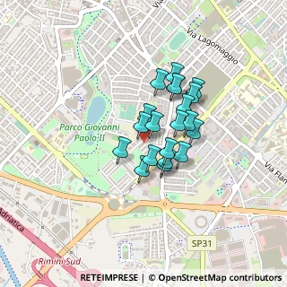 Mappa Via Giovanni Battista Casti, 47923 Rimini RN, Italia (0.292)