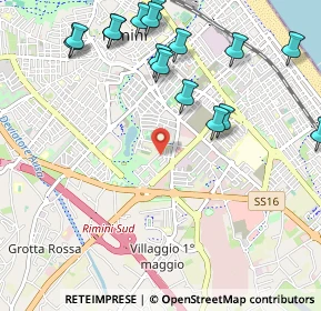 Mappa Via Giovanni Battista Casti, 47923 Rimini RN, Italia (1.30125)