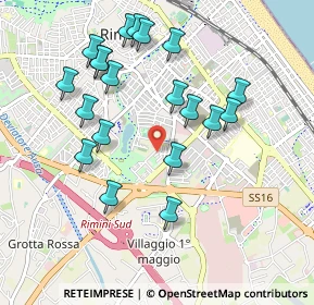 Mappa Via Giovanni Battista Casti, 47923 Rimini RN, Italia (1.0005)